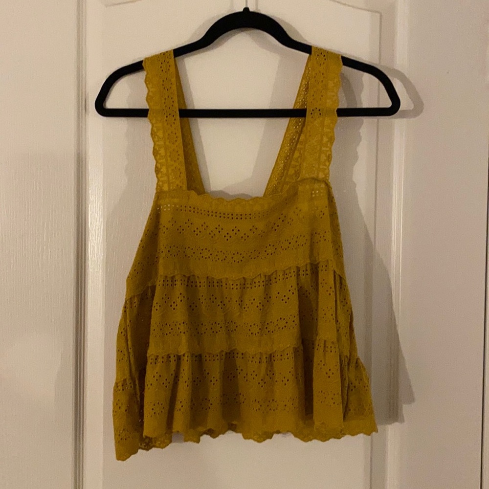 Forever 21 yellow tank top